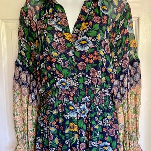 ANTHROPOLOGIE..Multicolor Floral Dress